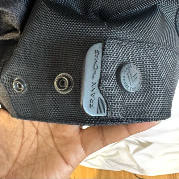 FRANK THOMAS BIKER JACKET BLACK MOTOCYCLE COAT MADE IN ENGLAND MEN SIZE LARGE - Picture 13 of 17